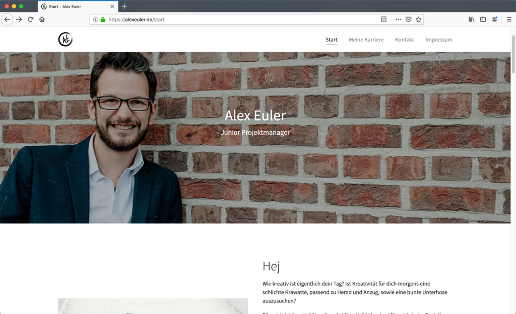 Alex Euler Website 2019